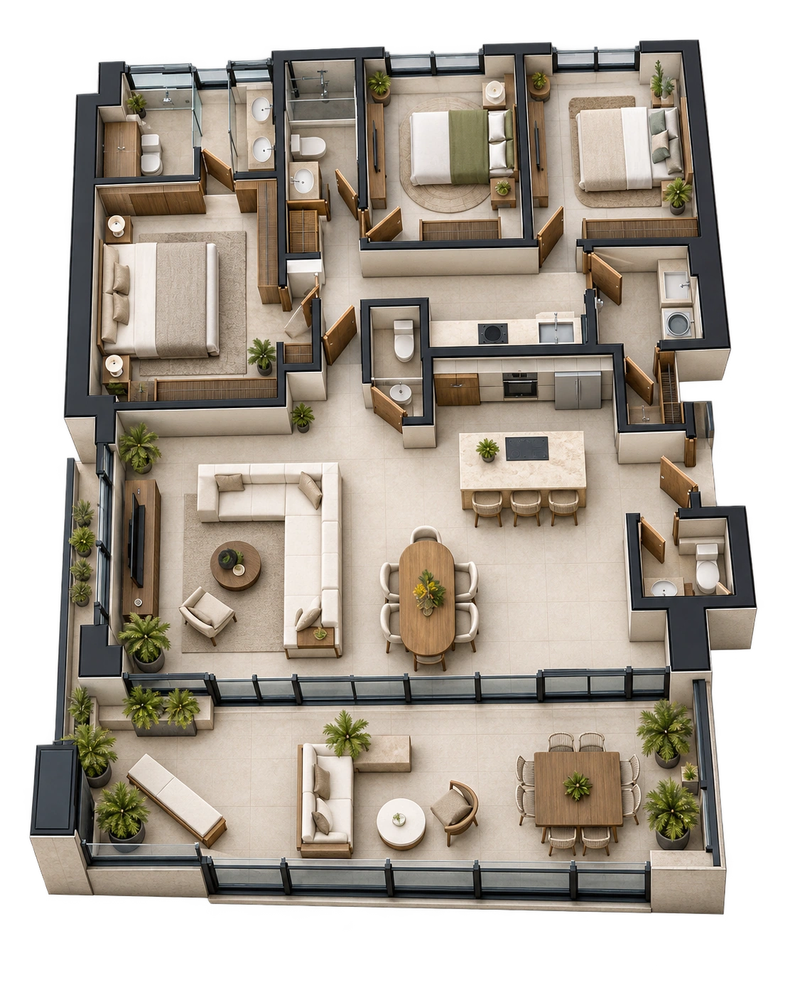 Penthouse en isométrico