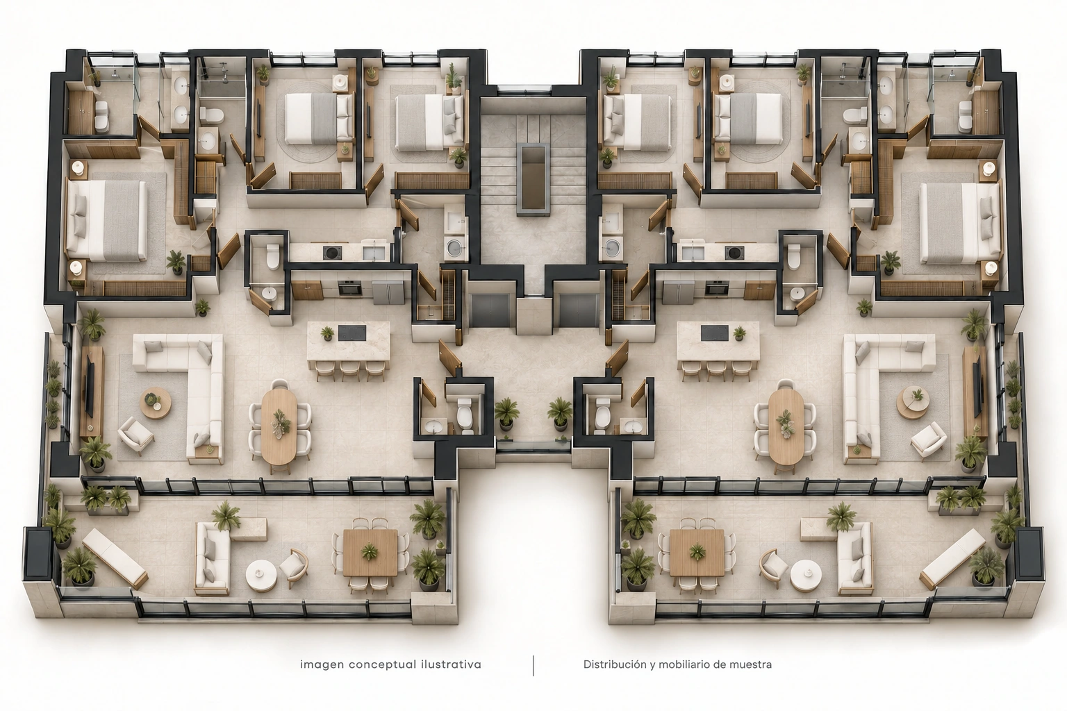 Planta del penthouse
